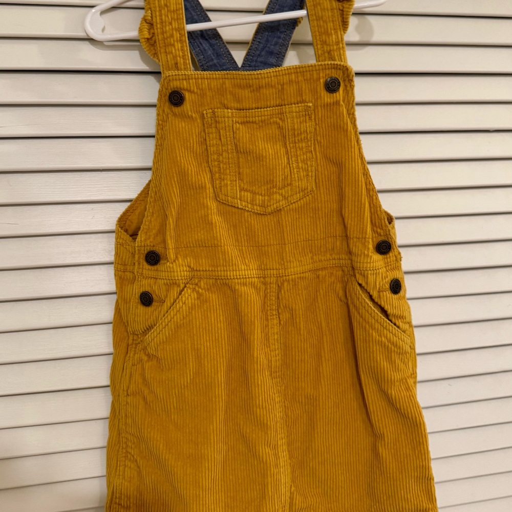 Baby Gap Corduroy Overall Dress in Mustard 5T